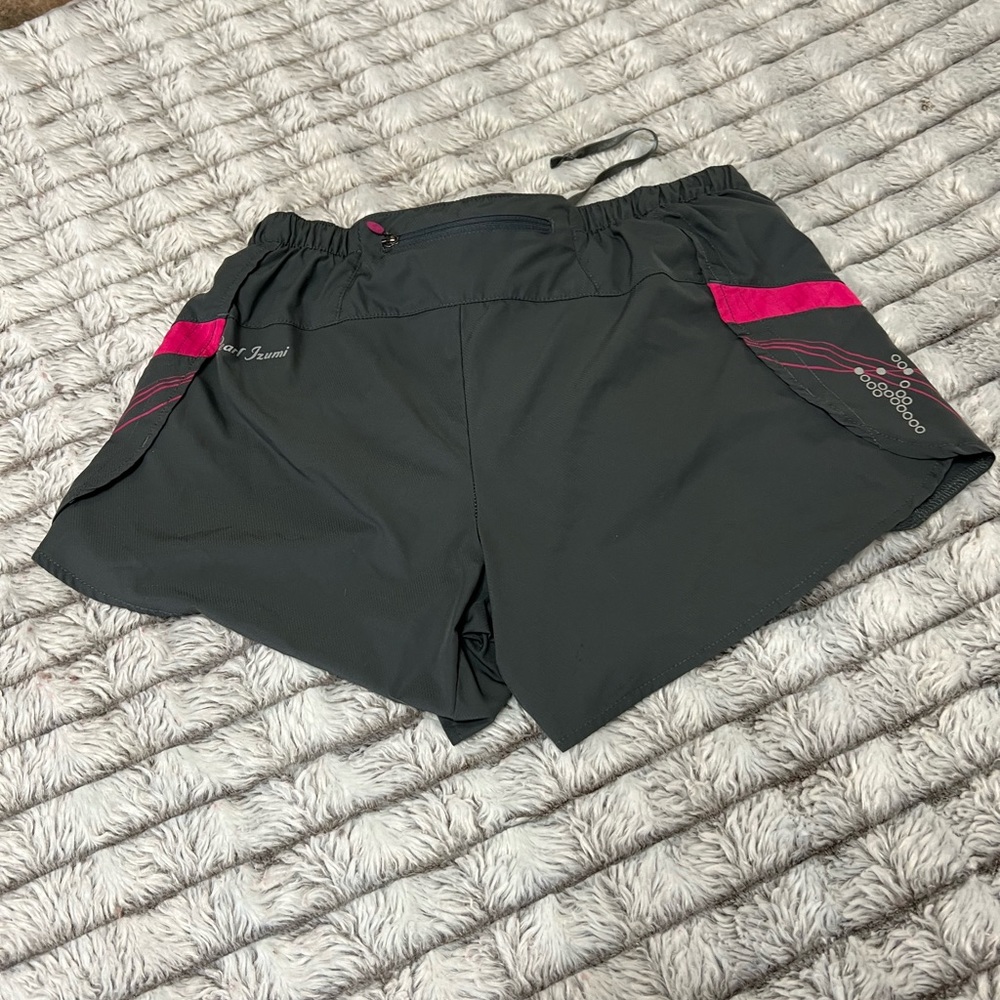 ❤️ 4 for $15 Pearl Izumi Grey & Pink Running Shorts Size S - Picture 5 of 9
